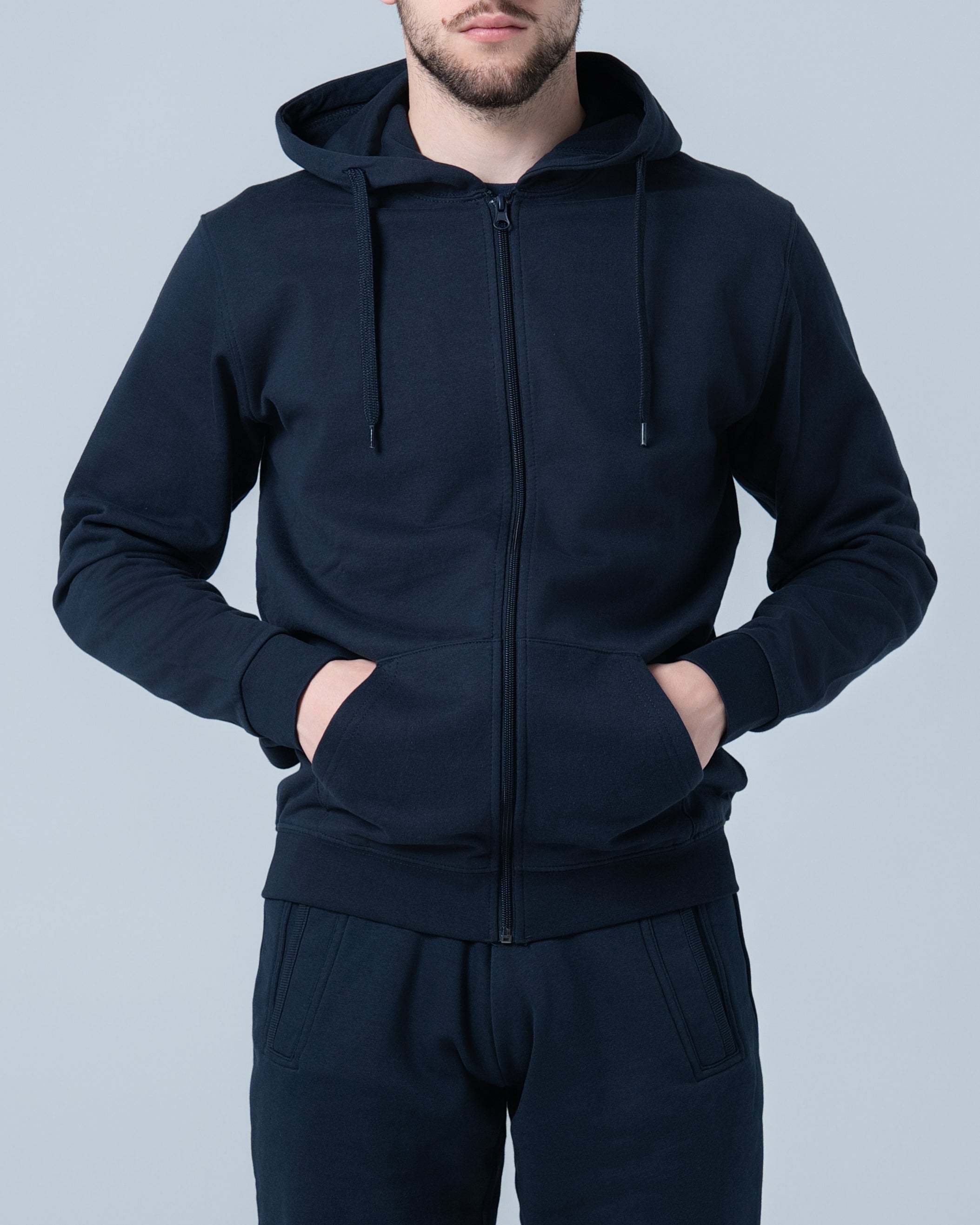 Muški duks rajsferšlus teget