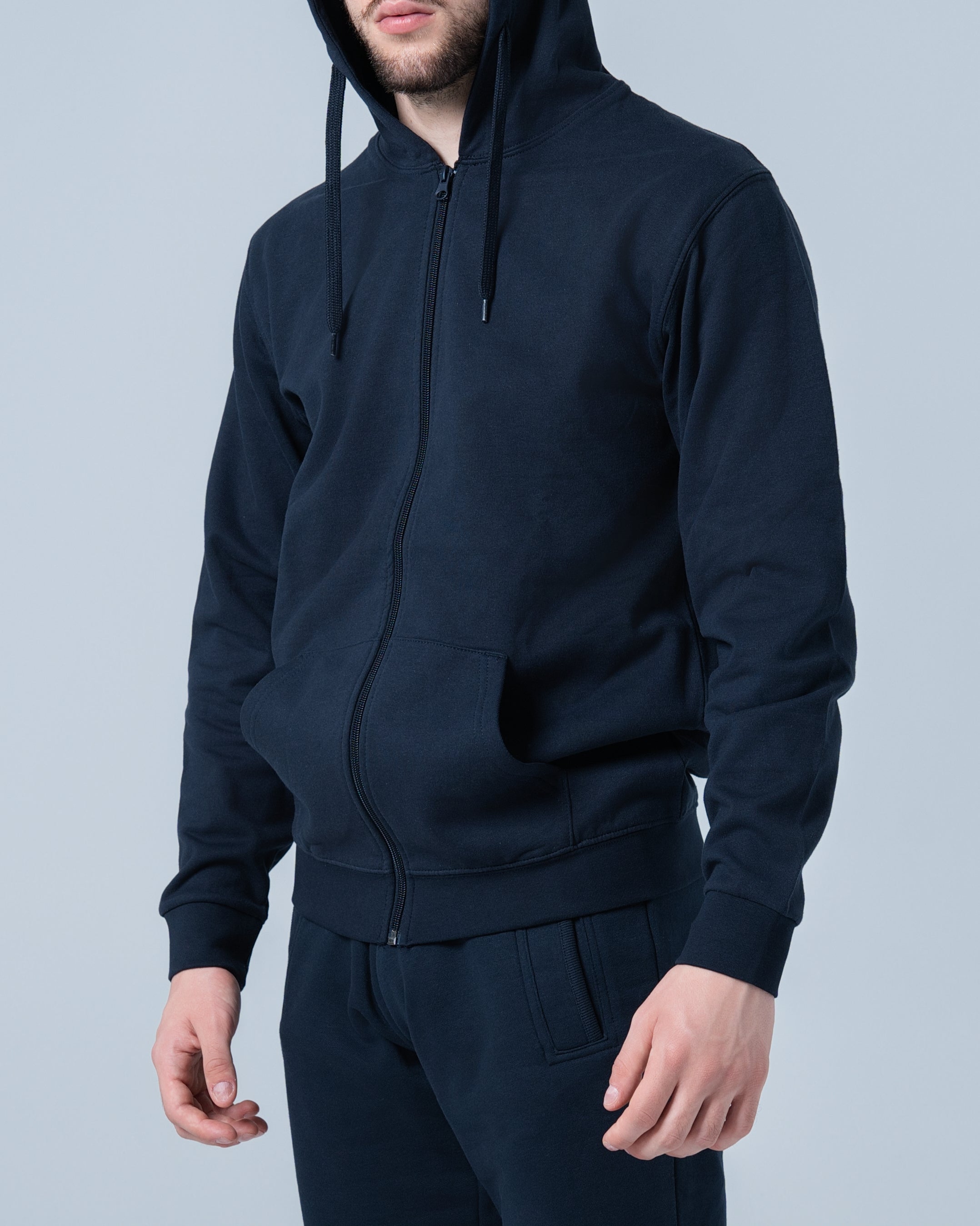 Muški duks rajsferšlus teget