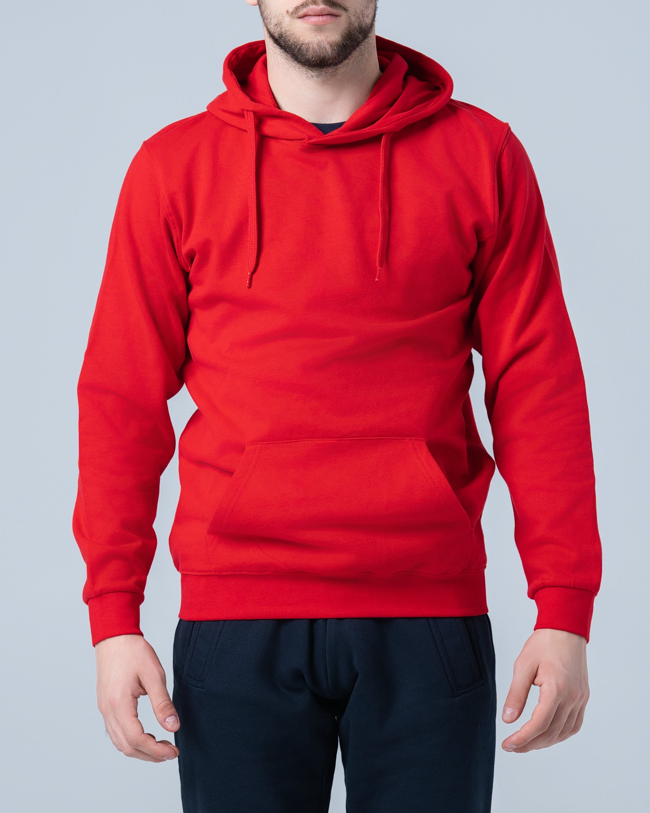 Muški Duks kolor kapuljača crvena