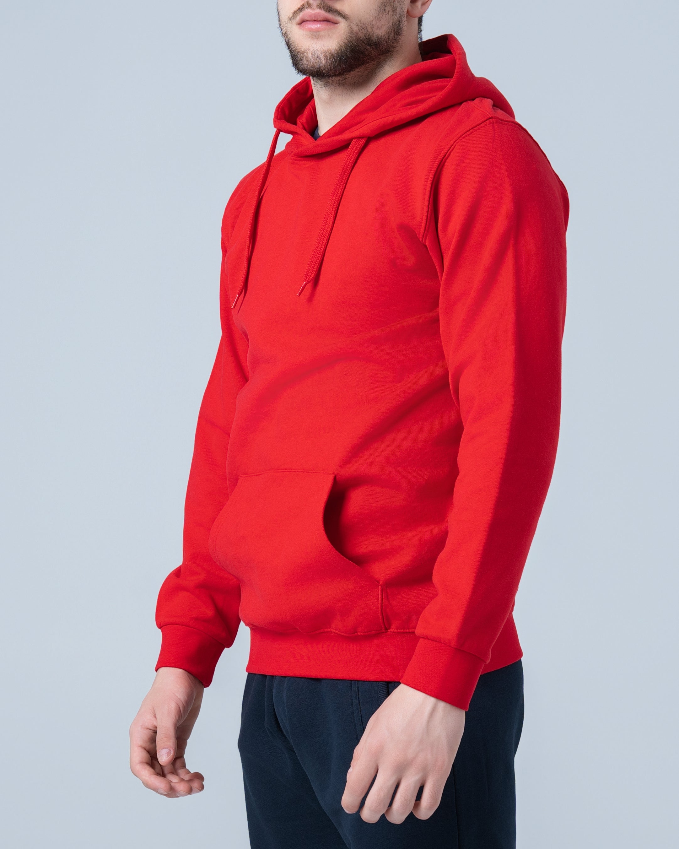 Muški Duks kolor kapuljača crvena