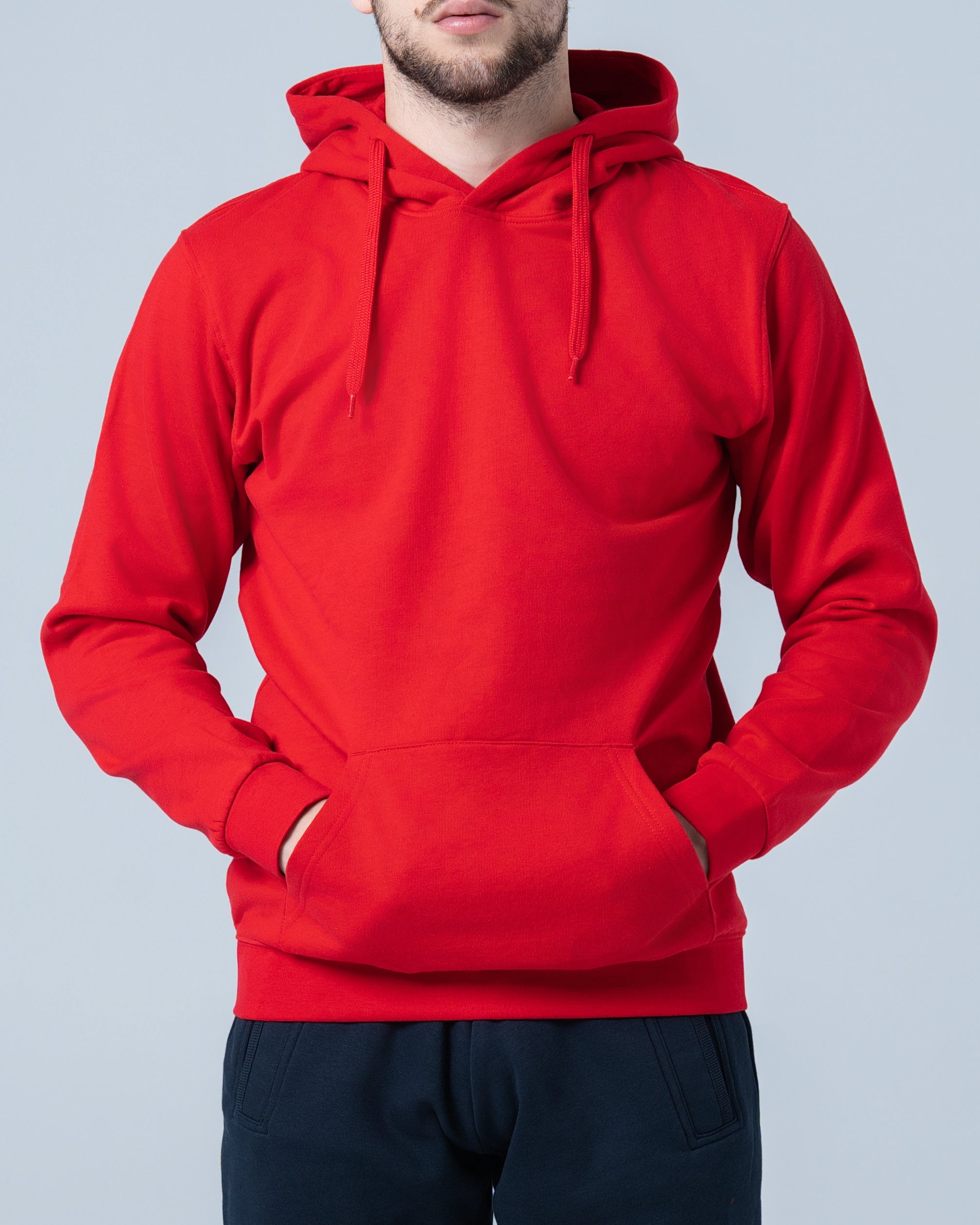 Muški Duks kolor kapuljača crvena