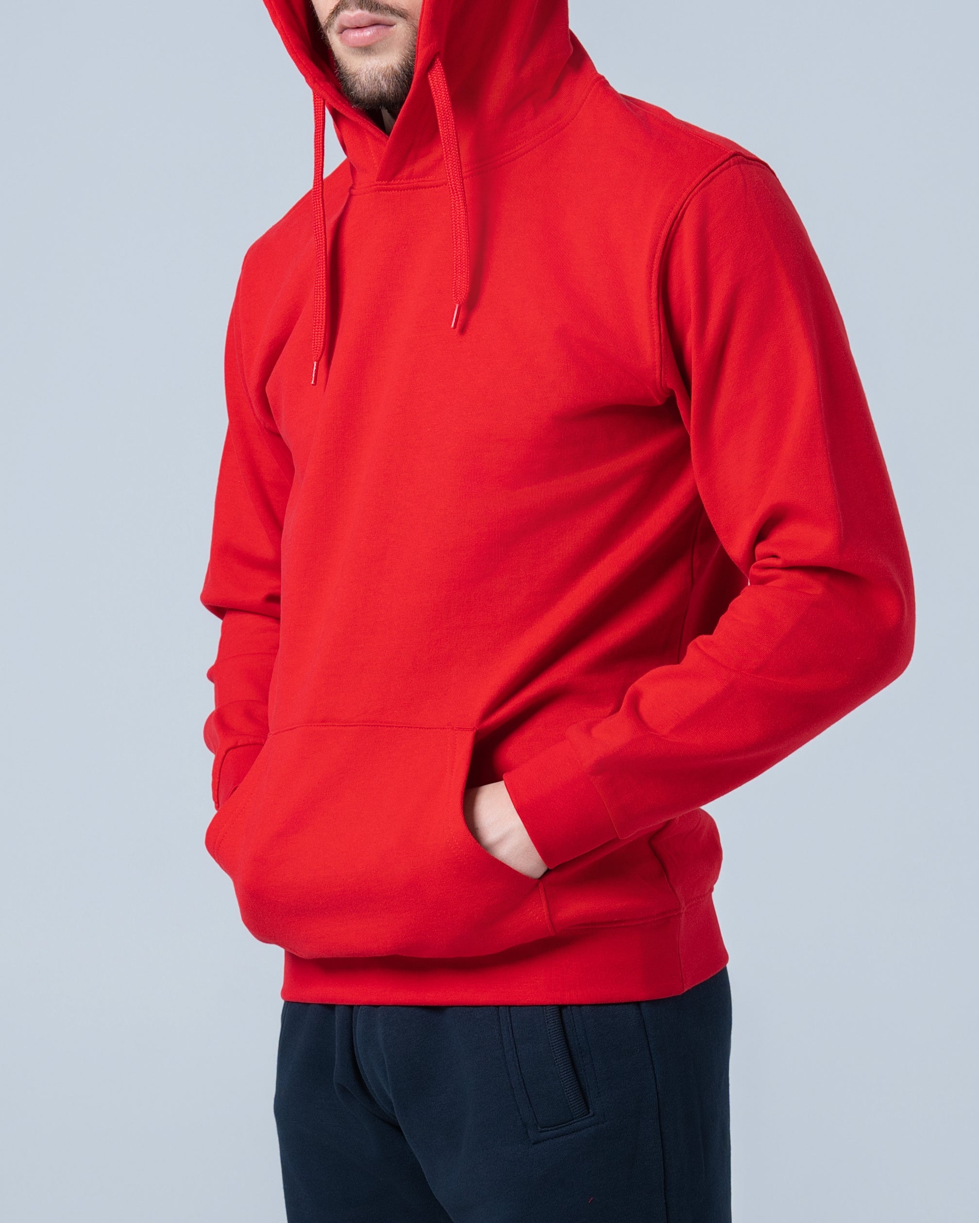 Muški Duks kolor kapuljača crvena