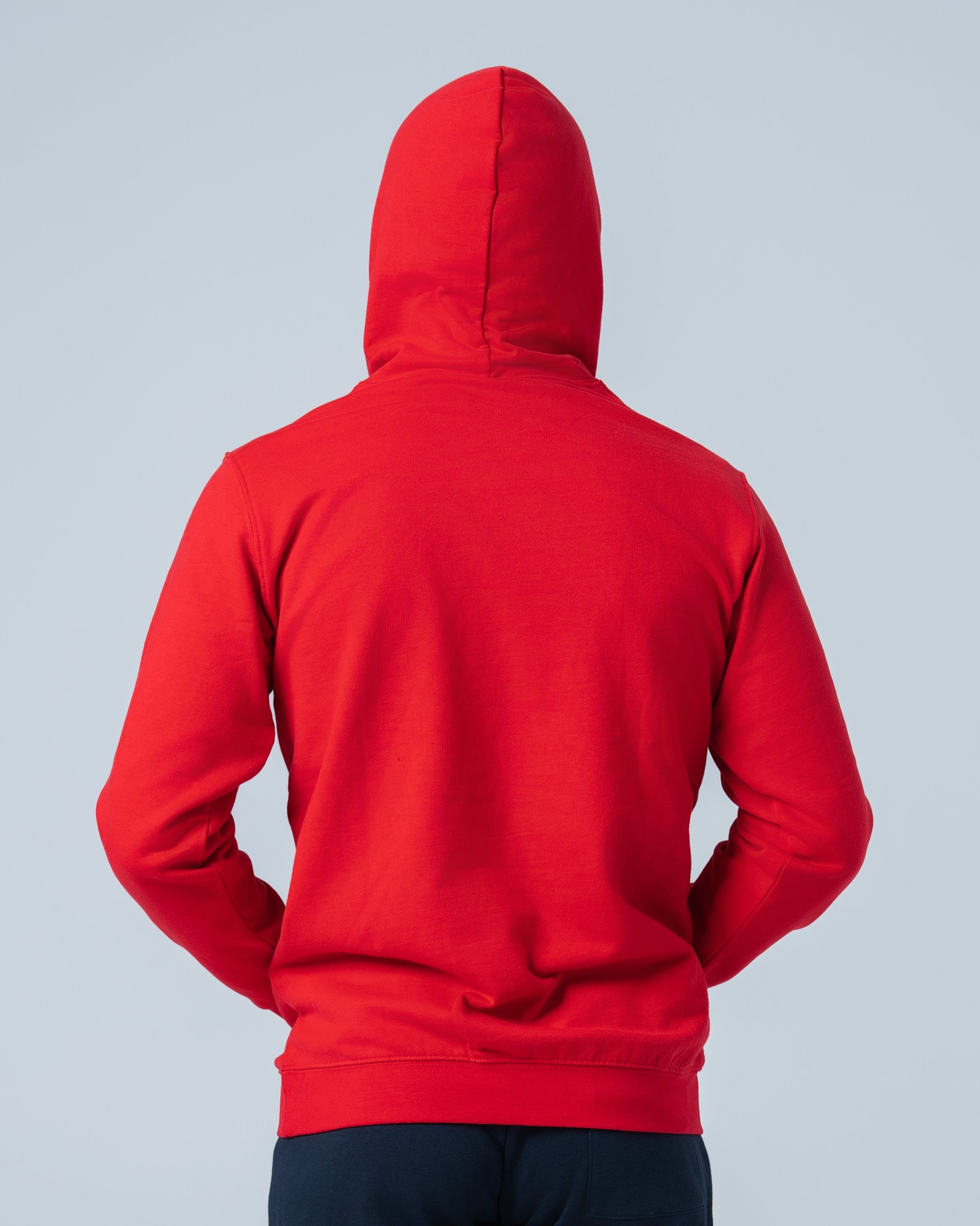 Muški Duks kolor kapuljača crvena