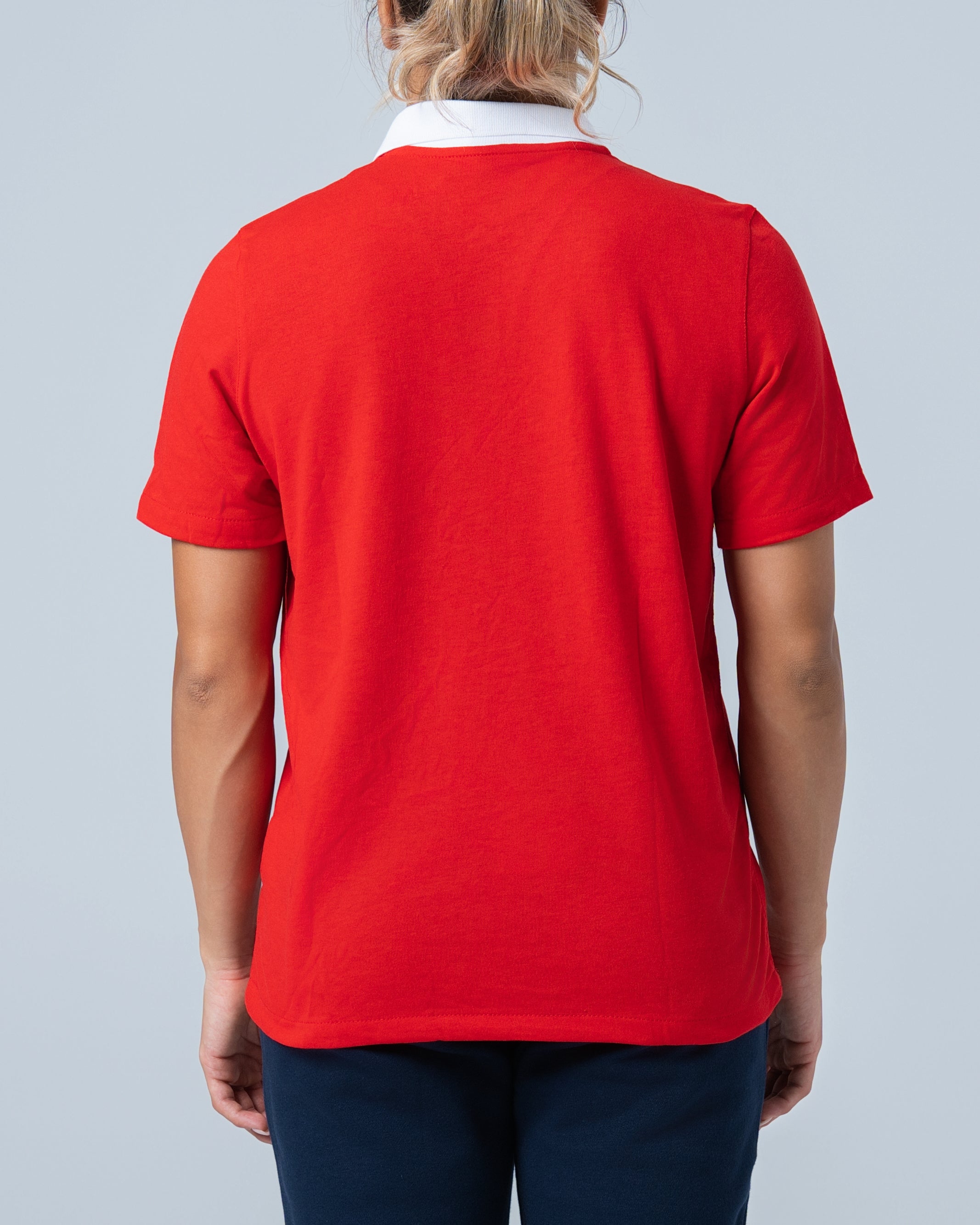 Nike polo crveno bela majica