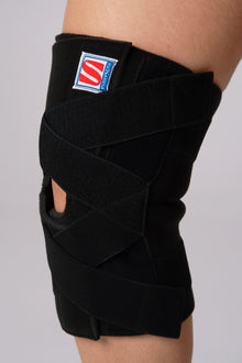 Štitnik za koleno crne boje, kuSakura , podesiv, čičak traka