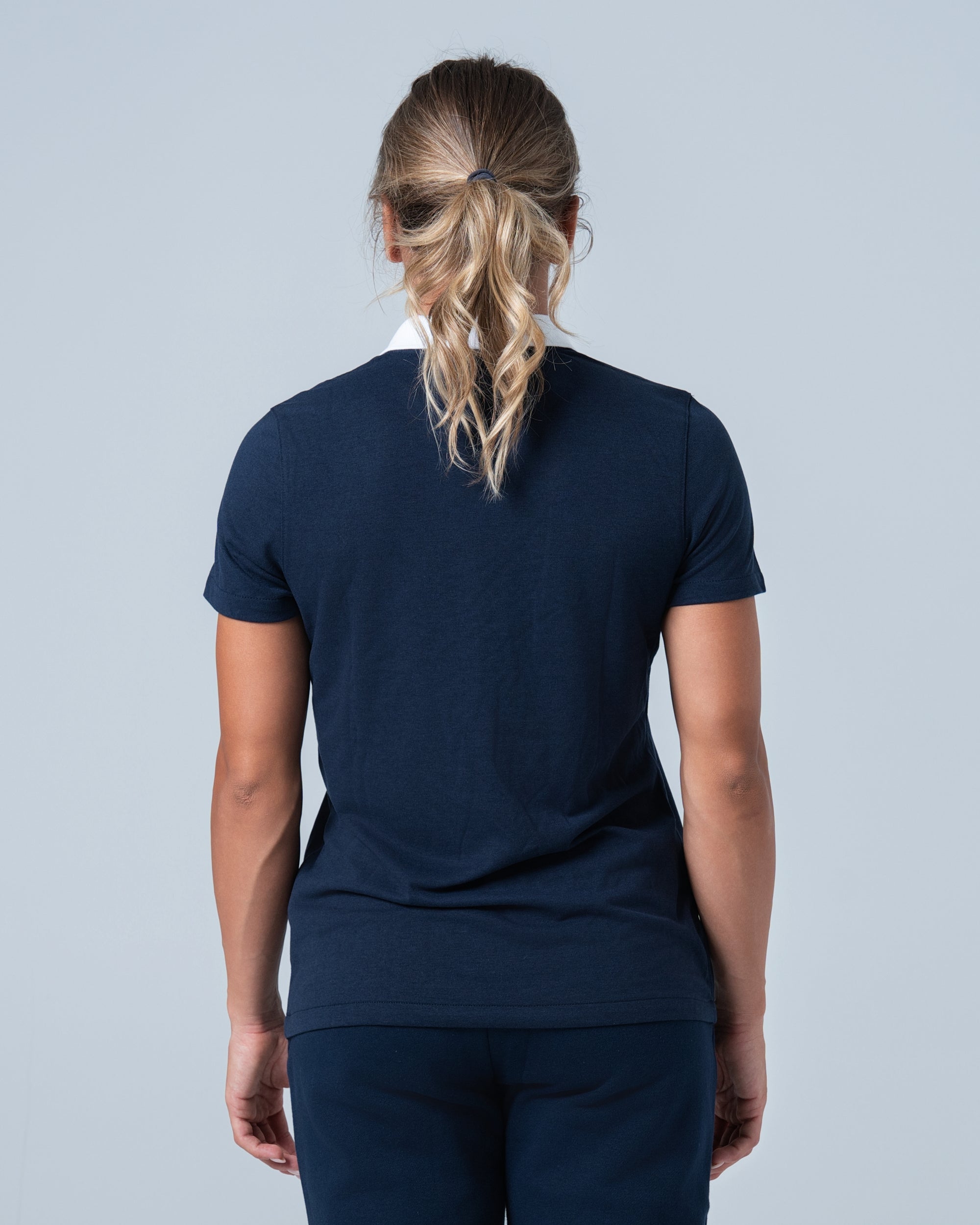 Nike ženska polo teget majica