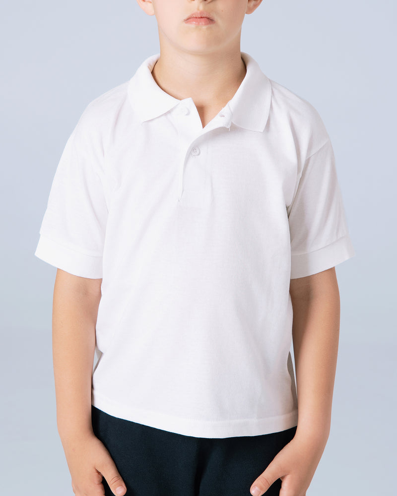 Dečija polo majica bela