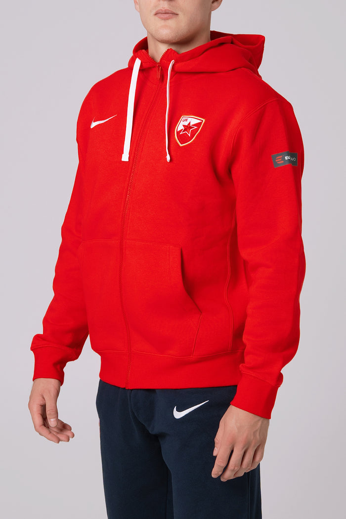 Crveni Nike duks sa zipom